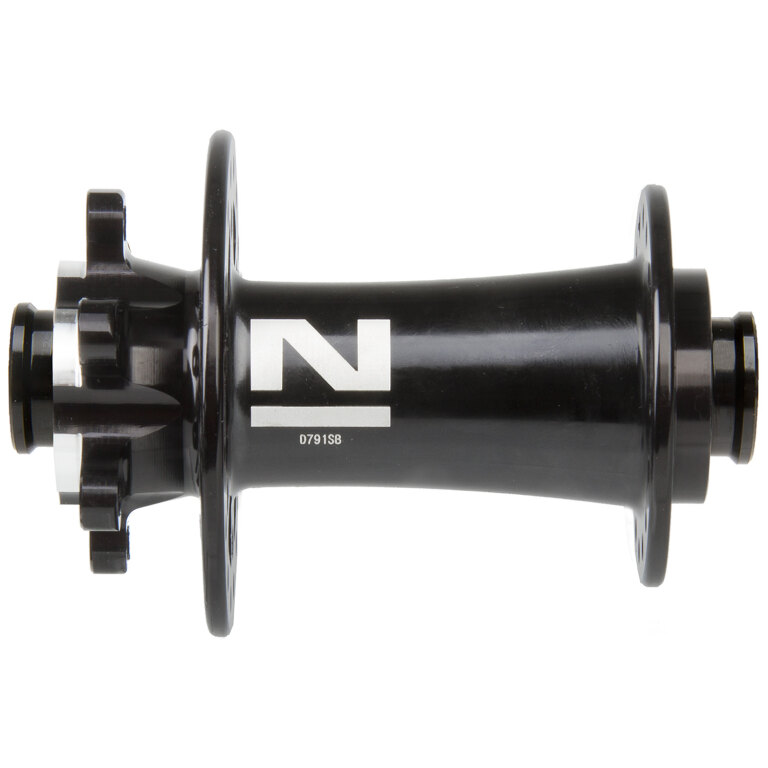 Front hub / 100 MM / Thru axle Ø 12 MM / Disc (6 bolts) / 24GTS / Novatec / D791SB/A / Black / Race