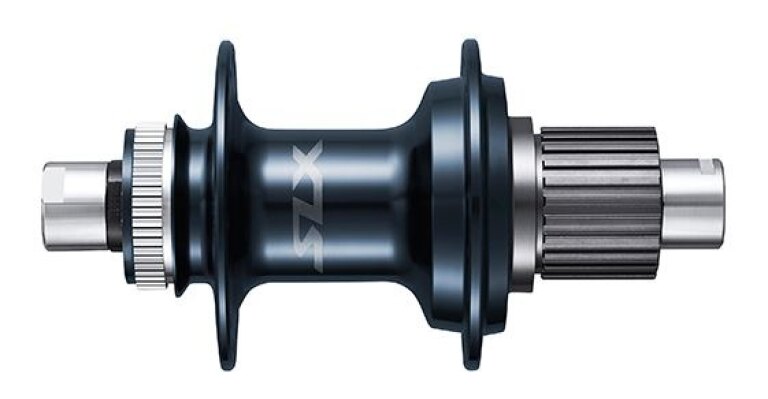 Moyeu arrière / 148 MM / Axe traversant Ø 12 MM / Disque (Centerlock) / 32GTS / Shimano / FH-M7110-B SLX / Micro Spline / Bleu / VTT - Tour