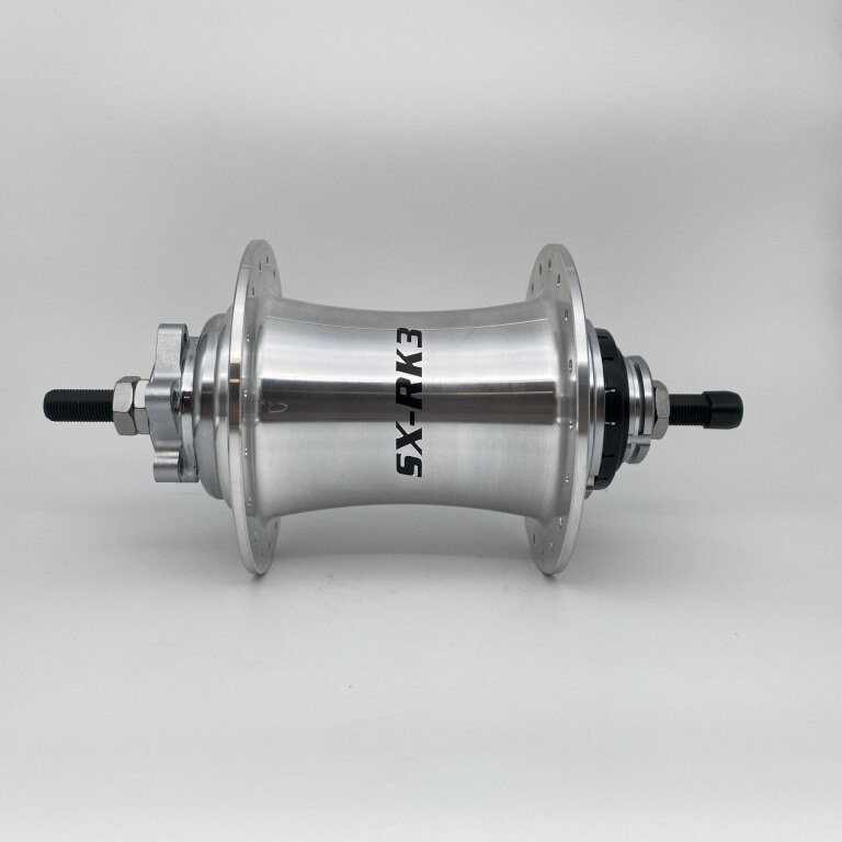 Achternaaf / 170 MM / Vaste as 216 MM / Disc (6 bout) / 36GTS / Sturmey Archer / SX-RK3 / 3S / Zilver / City