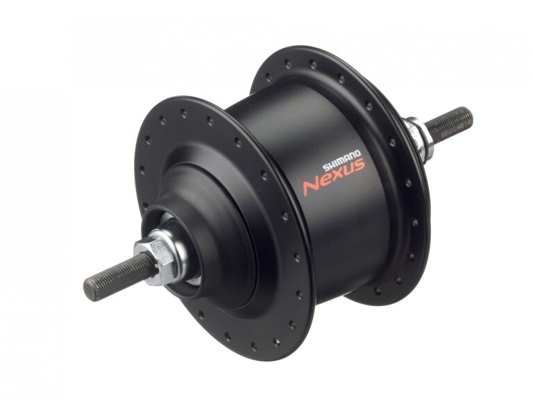 Moyeu arrière / 131 MM / Axe plein 203 MM / Frein à rouleaux + Frein sur jante /36GTS / Shimano / Nexus Inter 8 SG-C6001-8R / 8S / noir / City