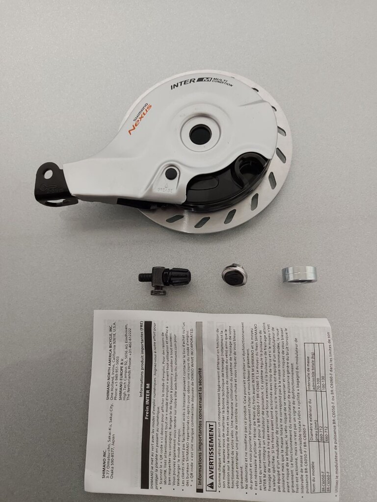 Rollerbrake / Rear / Shimano / BR-C3000-R / 122 MM / Silver / with 3 mounting parts