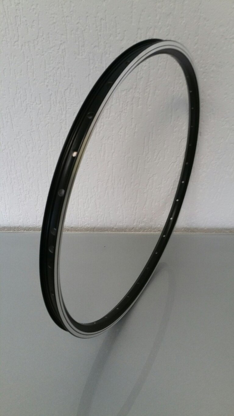 Felge / 507X19C / 32GTS / Doppelwandig / No eyelets / Rigida - Ryde / ZAC Pro / Schwarz / Bremsfläche