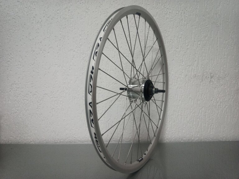 Achterwiel / 559X19C / Rigida - Ryde / X-Plorer / Zilver / Shimano / Nexus Inter 7 SG-C3001-7R / 7S / 127 MM / Rollerbrake of Velgrem / City