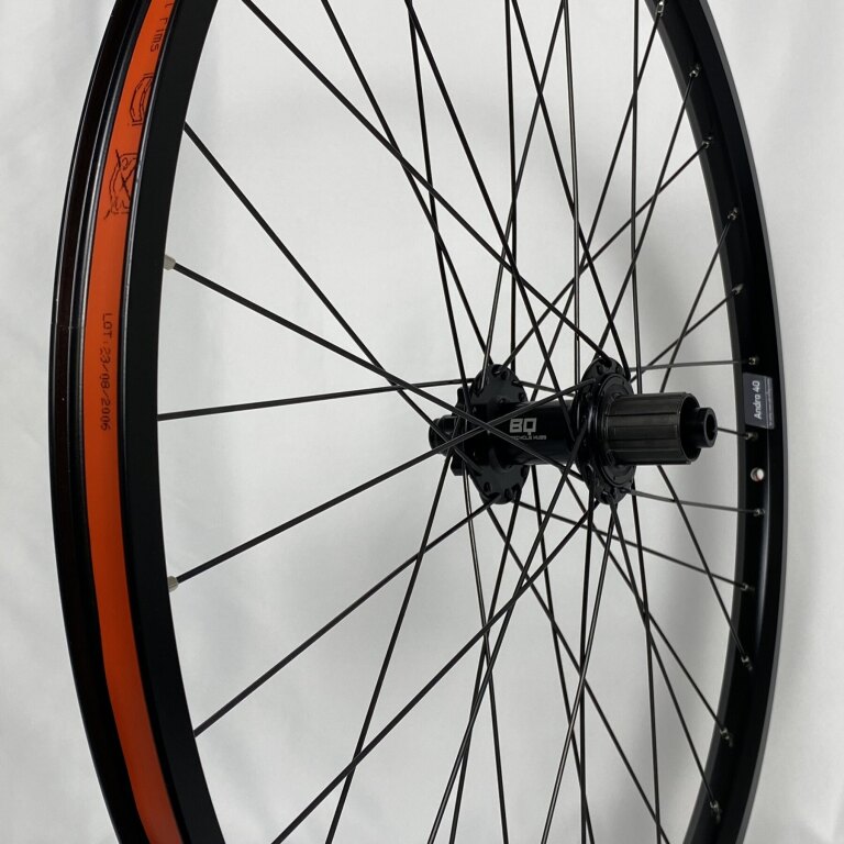 Rear wheel / 622X25C / Rigida - Ryde / Andra 40 / Black / BQ / BQ-RH30010 / HG Body 35 MM / 148 MM / Disc (6 bolts) / E-Bike