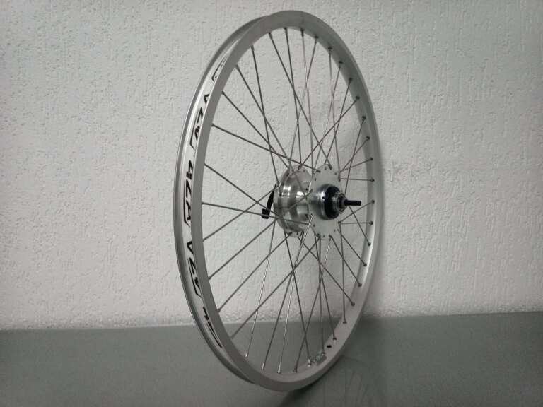 Rear wheel / 559X25C / Rigida - Ryde / Big Bull / Silver / Sturmey Archer / XL-RD3 / 3S / 118 MM / Drum Brake 90 MM / Cargo