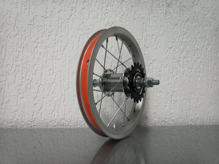 Rear wheel / 203X21C / Import / UNI / Silver / KT / Hi Stop / 1S / 110 MM / Coaster brake / Kids