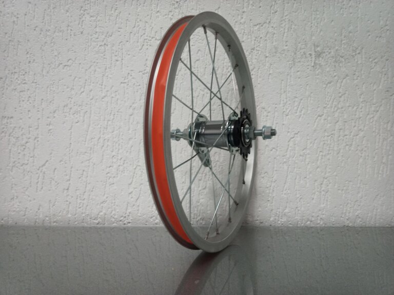 Rear wheel / 305X21C / Import / UNI / Silver / KT / Hi Stop / 1S / 110 MM / Coaster brake / Kids