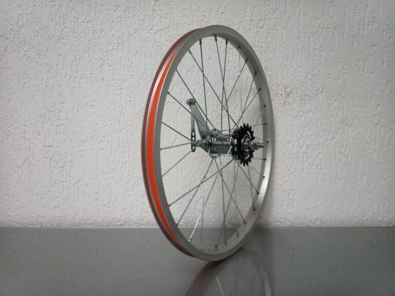 Roue arrière / 406X21C / Import / UNI / Argent / KT / Hi Stop / 1S / 110 MM / Frein à rétropédalage / Enfants