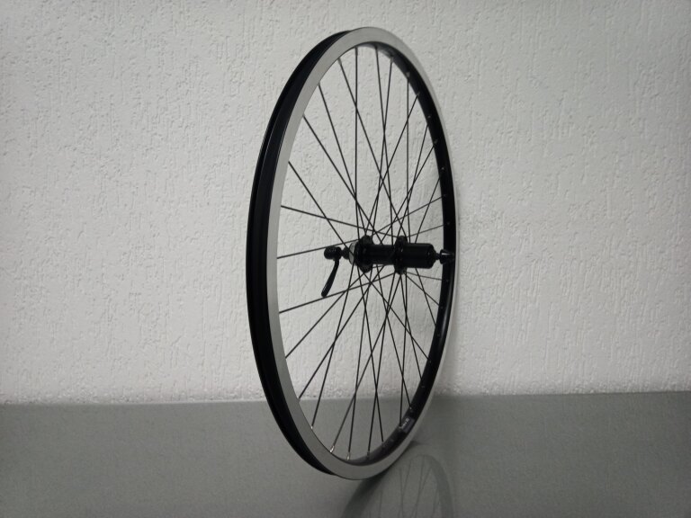 Rear wheel / 559X19C / Rigida - Ryde / Andra 30 / Black / Shimano / FH-TX505 Tourney / HG Body 35 MM / 135 MM / Rim brake or Disc (Centerlock) / MTB - Tour