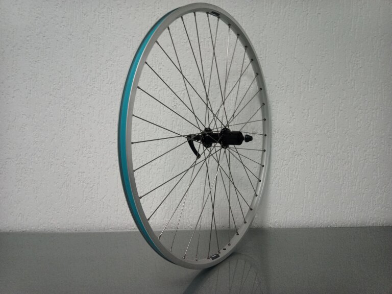 Rear wheel / 622X19C / Rigida - Ryde / ZAC 19 / Silver / Blaps / R19R36 / HG Body 35 MM / 135 MM / Rim brake / Tour