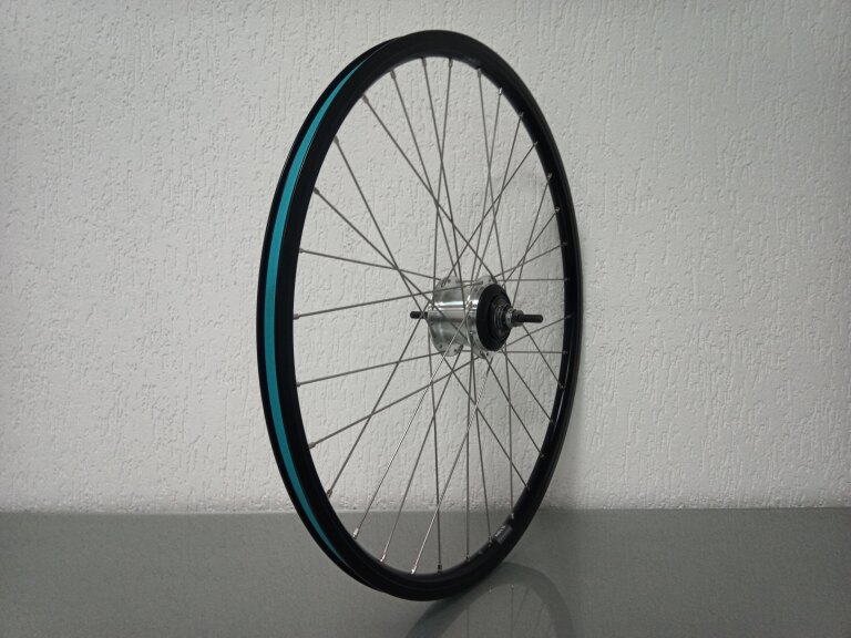 Achterwiel / 622X19C / Rigida - Ryde / Andra 10 / Zwart / Shimano / Nexus Inter 7 SG-C3001-7R /  / 130 MM / Rollerbrake / City