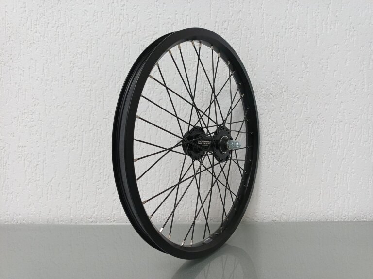 Front wheel / 406X25C / Rigida - Ryde Andra 40/ Black / Novatec / 100 MM / Disc (6 bolts) / Cargo