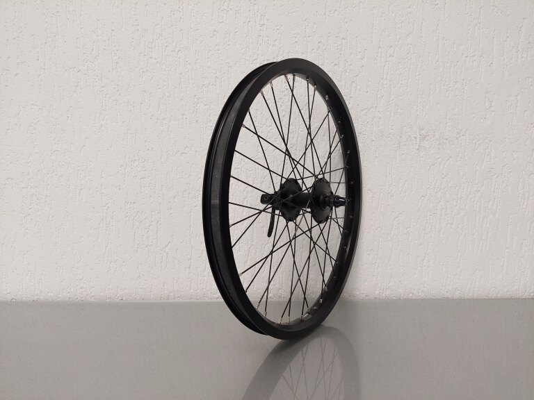 Roue avant / 406X25C / Rigida - Ryde / Andra 40 / Noir / Shimano / HB-M475 Deore / / 100 MM / Disque (6 boulons) / Cargo