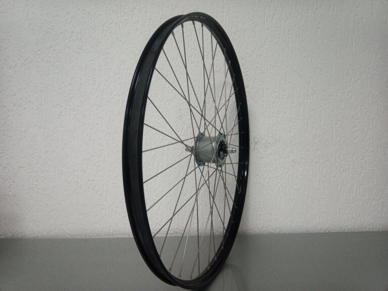 Front wheel / 635X25C / Rigida - Ryde / V38 / Black / Shimano / DH-C6000-3R-N 6V-3.0W Dynamo /  / 100 MM / Rollerbrake / City