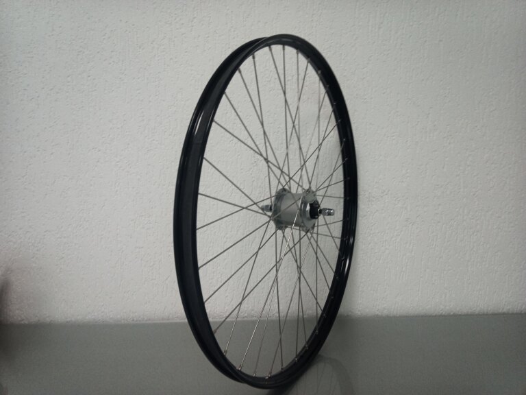 Front wheel / 635X25C / Rigida - Ryde / V38 / Black / Shimano / DH-C3000-3N-NT 6V-3.0W Dynamo /  / 100 MM /  / City