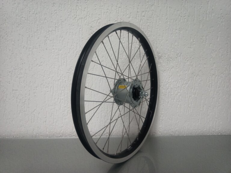 Front wheel / 406X25C / Rigida - Ryde / Andra 40 / Black / Shimano / DH-C6000-3R-N 6V-3.0W Dynamo /  / 100 MM / Rollerbrake / Cargo