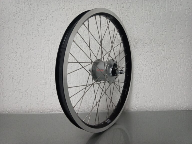 Front wheel / 406X25C / Rigida - Ryde / Andra 40 / Black / Shimano / DH-C3000-3N-NT 6V-3.0W Dynamo /  / 100 MM / Rim brake / Cargo