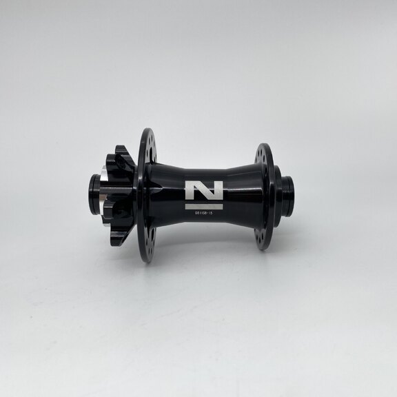 Front hub / 100 MM / Thru axle Ø 12 MM / Disc (6 bolts) / 24GTS / Novatec / D791SB/A / Black / Race 