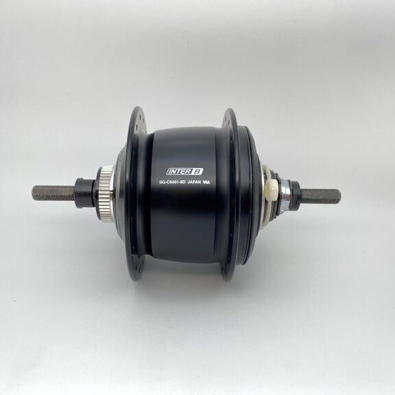 Rear hub / 132 MM / Fixed axle 187 MM / Disc (Centerlock) / 32GTS / Shimano / Nexus Inter 8 SG-C6001-8D / 8S / Black / City 