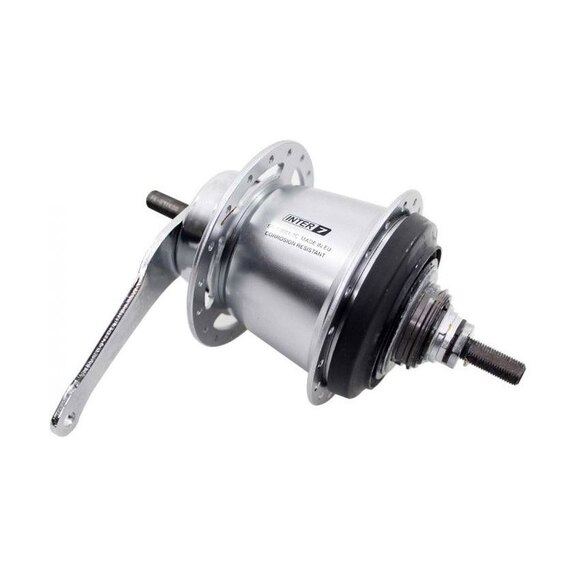 Rear hub / 127 MM / Fixed axle 176 MM / Coaster brake / 36GTS / Shimano / Nexus Inter 7 SG-C3001-7C / 7S / Silver / City 