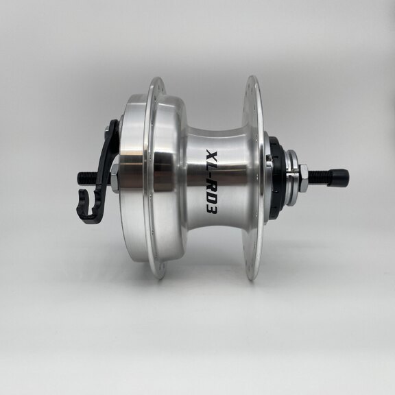 Rear hub / 118 MM / Fixed axle 163 MM / Drum Brake 90 MM / 36GTS / Sturmey Archer / XL-RD3 / 3S / Silver / City - Cargo 