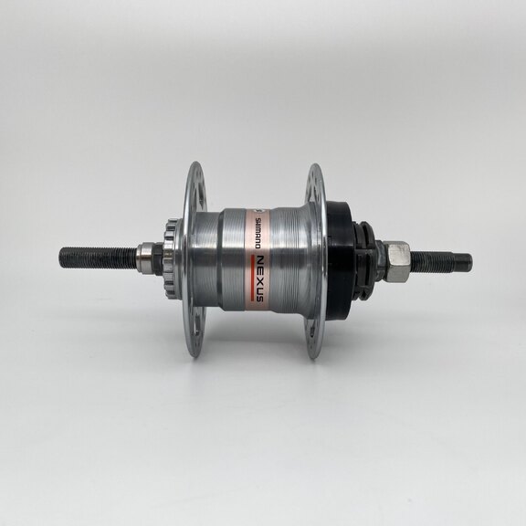 Rear hub / 120 MM / Fixed axle 176 MM / Rollerbrake / 36GTS / Shimano / Nexus Inter 3 SG-3R40 / 3S / Silver / City 