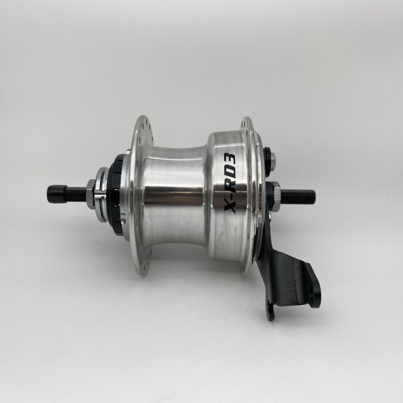 Rear hub / 118 MM / Fixed axle 163 MM / Drum Brake 70 MM / 36GTS / Sturmey Archer / X-RD3 / 3S / Zilver / City 