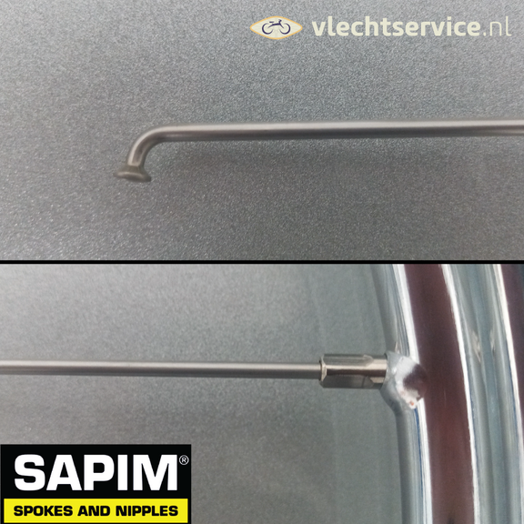 Sapim Leader 11G 2,9 mm vierge en acier inoxydable 