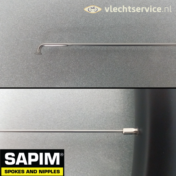 Sapim D-Light 14G 2.0 MM RVS Blank - Blanke nippels 