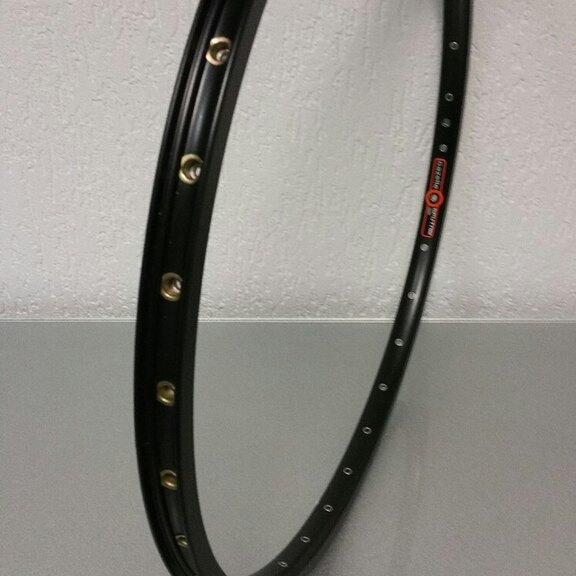 Felge / 559X19C / 32GTS / Doppelwandig / Double eyelets / Rigida - Ryde / Sputnik (Gazelle) / Schwarz 