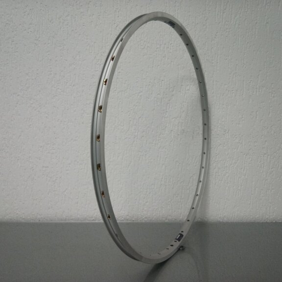 Rim / 622X19C / 36GTS / Double-walled / Double eyelets / Rigida - Ryde / ZAC 19 / Silver / Brake surface 