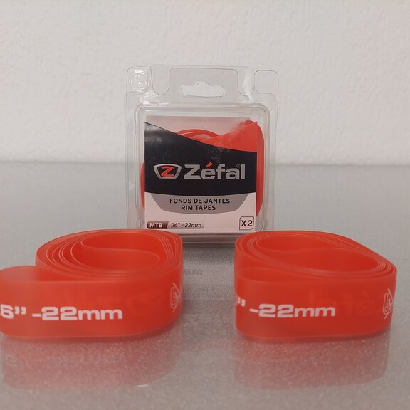 Rim tape / 559-22 MM (26 Inch) / Tube / Zefal / Others / < 120 PSI - 8 Bar / 2 pieces / Red 