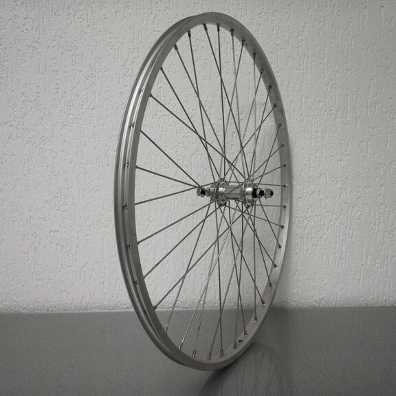 Hinterrad / 590X19C / Rigida - Ryde / Parallex / Silber / Sunrace / Others / Freewheel 5-S / 110 MM / Felgenbremse / City 