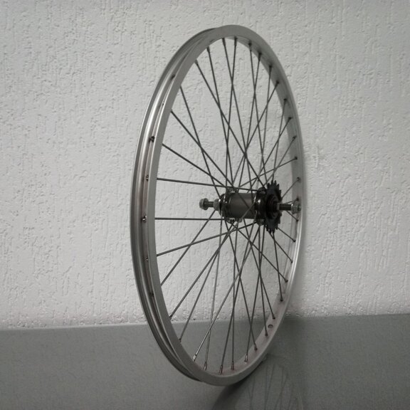 Hinterrad / 489X19C / Rigida - Ryde / RM-19 / Silber / Shimano / CB-E110 / 1S / 116 MM / Rücktrittbremse / Kids 