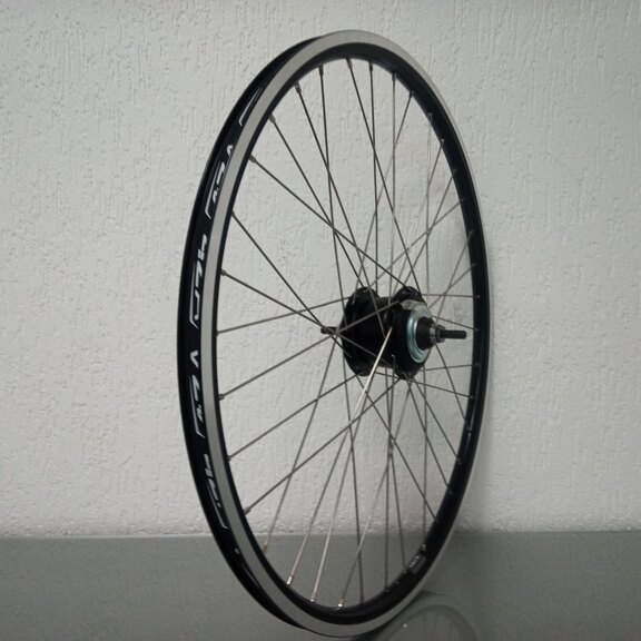 Hinterrad / 622X19C / Rigida - Ryde / Andra 10 / Schwarz / Shimano / Nexus Inter 8 SG-C6001-8R / 8S / 131 MM / Rollerbrake oder Felgenbremse / City 