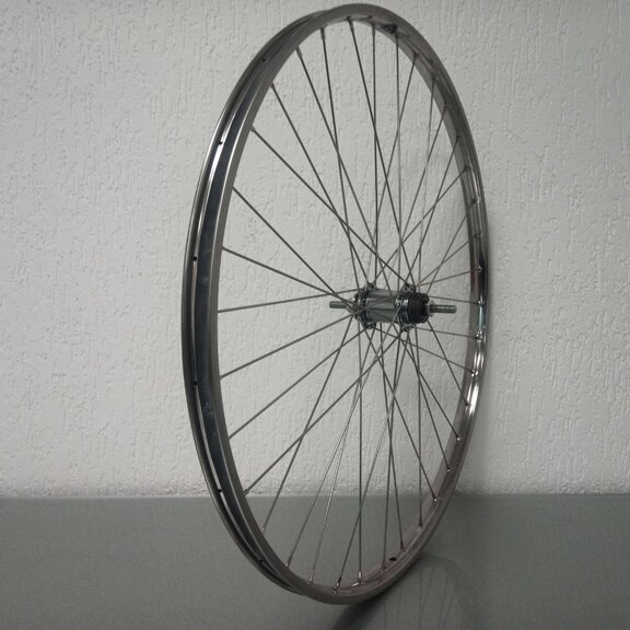 Rear wheel / 635X22C / Van Schothorst / ST32 RVS / Silver / Shimano / CB-E110 /  / 116 MM / Coaster brake / City 