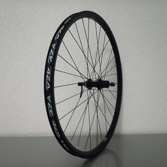 Roue arrière / 622X25C / Rigida - Ryde / ZAC 25 / Noir / Shimano / FH-TX505 Tourney / HG Body 35 MM / 135 MM / Disc (Centerlock) / VTT - Tour 