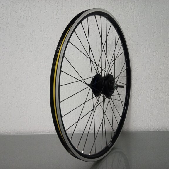 Rear wheel / 622X19C / Rigida - Ryde / Andra 10 / Black / Shimano / Nexus Inter 8 SG-C6060-8C / 8S DI2 / 131 MM / Coaster brake and rim brake / E-Bike 