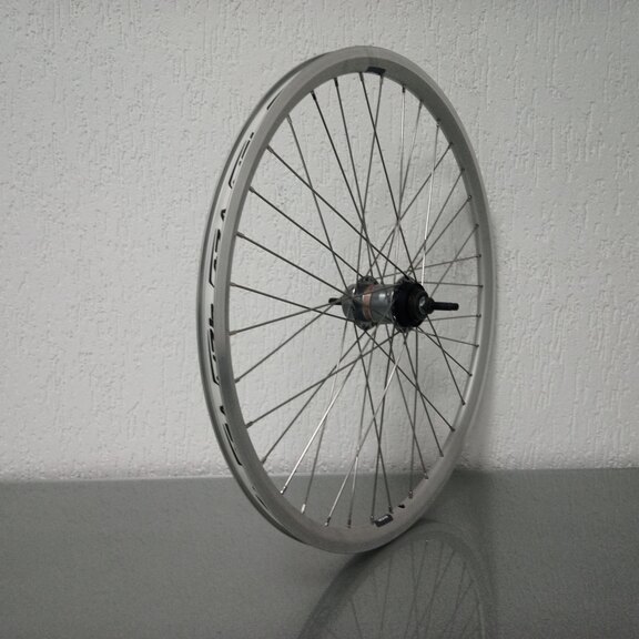 Roue arrière / 559X19C / Rigida - Ryde / X-Plorer / Silver / Shimano / Nexus Inter 3 SG-3C41 / 3S / 120 MM / Frein à rétropédalage et frein sur jante / City 