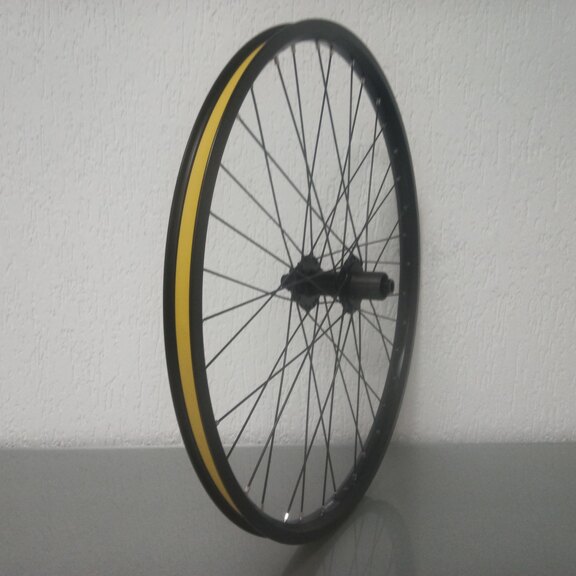 Rear wheel / 584X25C / Rigida - Ryde / Andra 40 / Black / BQ / BQ-RH30010 / HG Body 35 MM / 148 MM / Disc (6 bolts) / E-Bike 