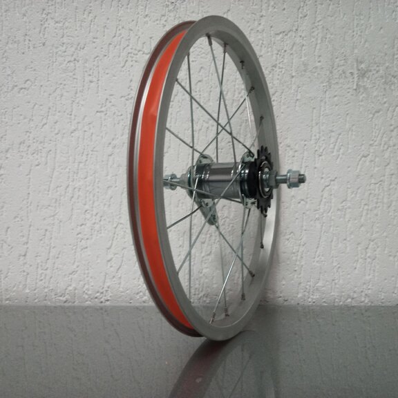 Rear wheel / 305X21C / Import / UNI / Silver / KT / Hi Stop / 1S / 110 MM / Coaster brake / Kids 