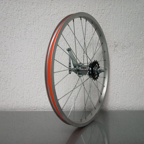 Roue arrière / 406X21C / Import / UNI / Argent / KT / Hi Stop / 1S / 110 MM / Frein à rétropédalage / Enfants 