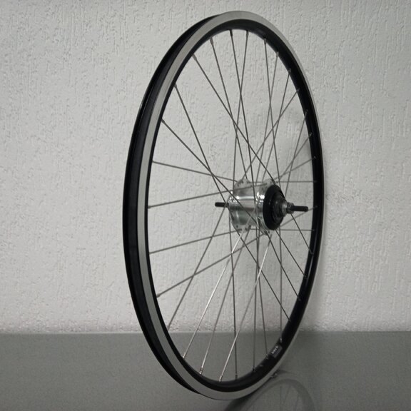 Roue arrière / 622X19C / Rigida - Ryde / Andra 10 / Noir / Shimano / Nexus Inter 7 SG-C3001-7R / 7S / 127 MM / Frein à rouleaux ou Frein sur jante / E-Bike 