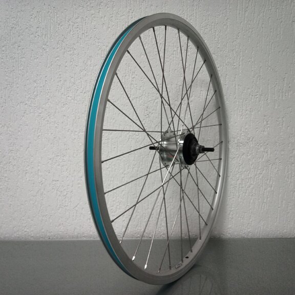 Rear wheel / 622X19C / Rigida - Ryde / Andra 10 / Silver / Shimano / Nexus Inter 7 SG-C3001-7R / 7S / 127 MM / Rollerbrake or Rim brake / City 