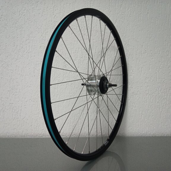 Roue arrière / 622X19C / Rigida - Ryde / Andra 10 / Noir / Shimano / Nexus Inter 7 SG-C3001-7R / / 130 MM / Frein à rouleaux / City 