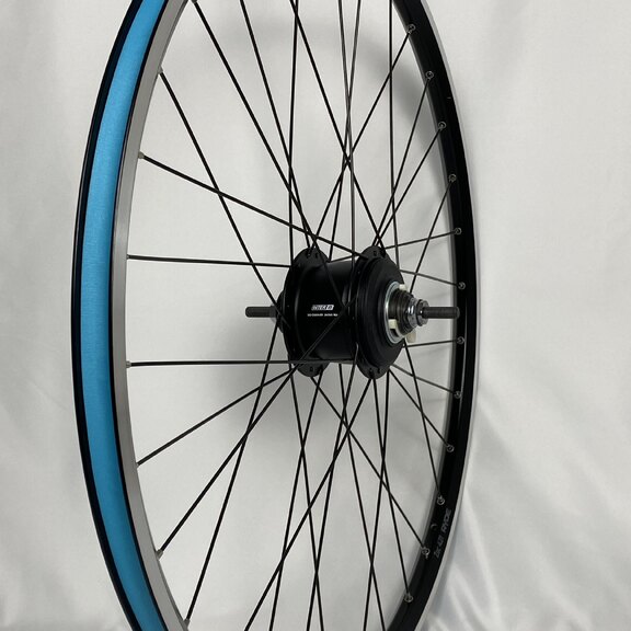 Roue arrière / 622X21C / Rigida - Ryde / ZAC 421 / Noir / Shimano / Nexus Inter 8 SG-C6001-8R / 8S / 131 MM / Frein à rouleau ou Frein sur jante / Ville 