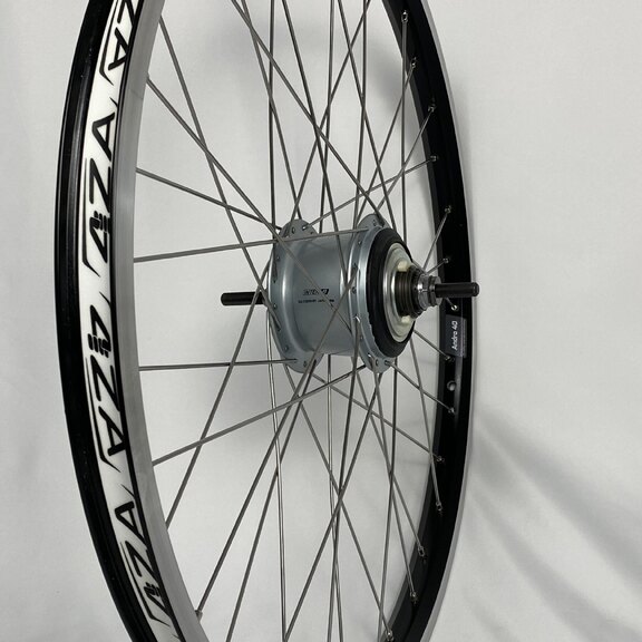 Roue arrière / 559X25C / Rigida - Ryde / Andra 40 / Noir / Shimano / Nexus Inter 8 SG-C6000-8R / 8S / 135 MM / Frein à rouleau ou Frein sur jante / Cargo 