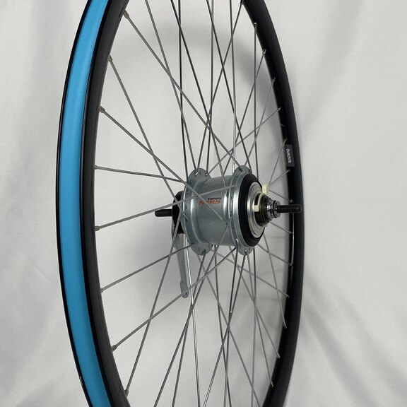 Roue arrière / 622X19C / Rigida - Ryde / Dutch 19 / Noir / Shimano / Nexus Inter 8 SG-C6001-8C / 8S / 131 MM / Frein à rétropédalage / Ville 