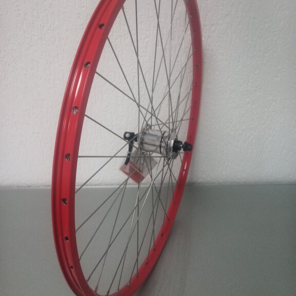 Roue avant / 622X19C / Rigida - Ryde / ZAC Pro / Rouge / Shimano / DH-1N70 6V-1.5W Dynamo / / 100 MM / Frein sur jante / City 