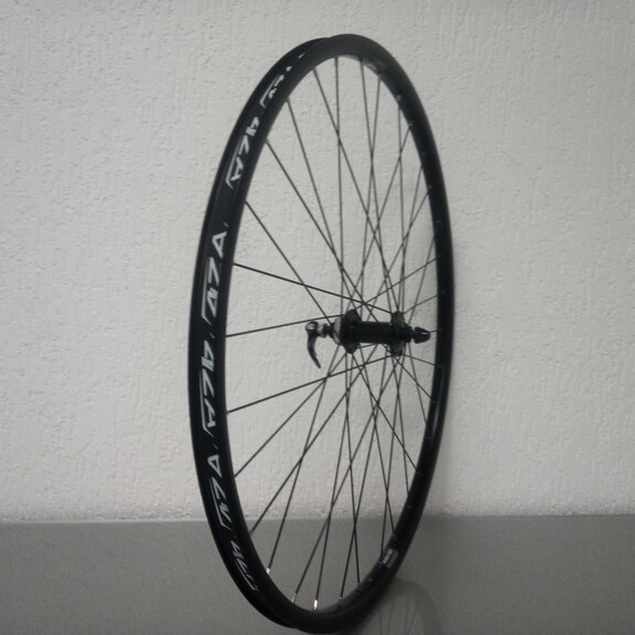 Roue avant / 622X21C / Rigida - Ryde / Andra 321 / Noir / Shimano / HB-TX505 Tourney / / 100 MM / Disc (Centerlock) / VTT - Tour 